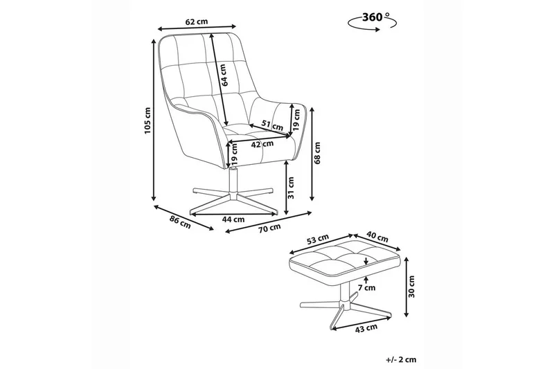 Svängbar fåtölj Molle ll - Möbler - Vardagsrum - Fåtöljer - Öronlappsfåtölj