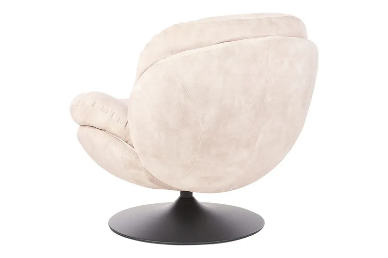 Svängbar fåtölj Nolvik - Beige, svart - Möbler - Vardagsrum - Fåtöljer - Fåtölj utan armstöd