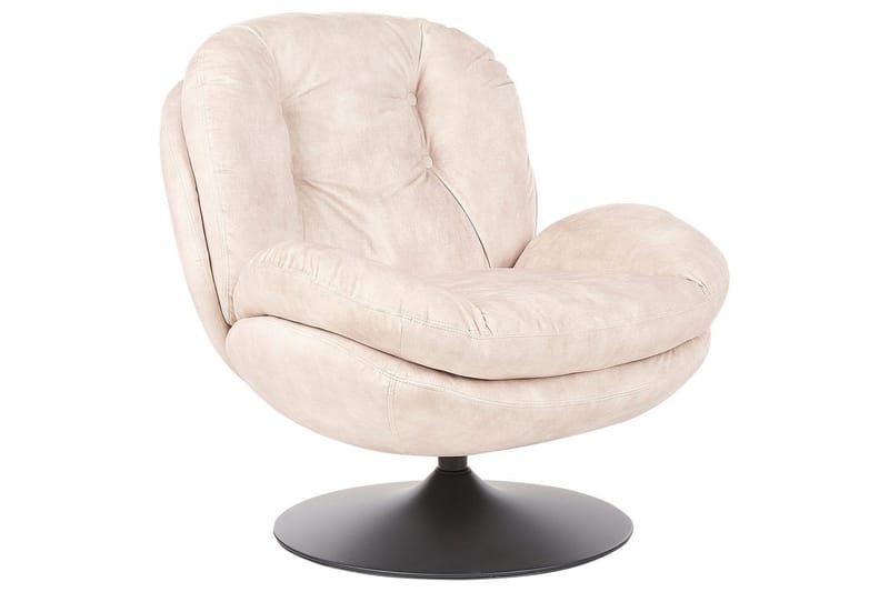 Svängbar fåtölj Nolvik - Beige, svart - Möbler - Vardagsrum - Fåtöljer - Fåtölj utan armstöd