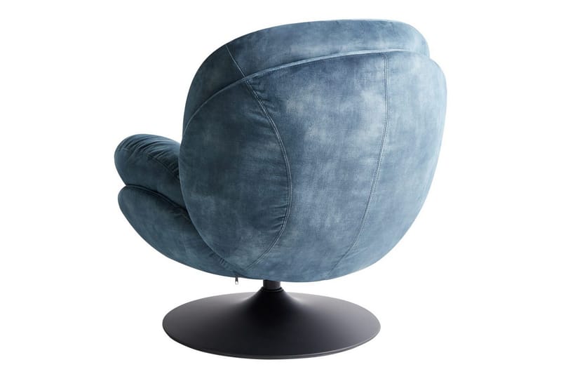 Svängbar fåtölj Nolvik - Blå, Svart - Möbler - Vardagsrum - Fåtöljer - Fåtölj utan armstöd