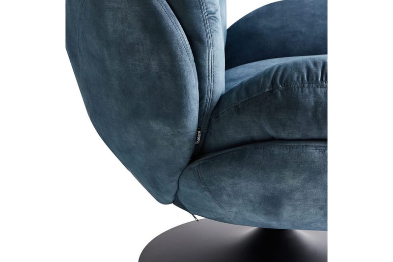 Svängbar fåtölj Nolvik - Blå, Svart - Möbler - Vardagsrum - Fåtöljer - Fåtölj utan armstöd