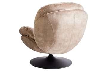 Svängbar fåtölj Nolvik - Sandbeige, svart - Möbler - Vardagsrum - Fåtöljer - Fåtölj utan armstöd