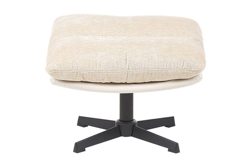 Svängbar fåtölj Tovik - Beige, svart - Möbler - Vardagsrum - Fåtöljer - Fåtölj utan armstöd