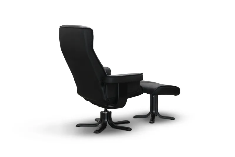 Tateo Fåtölj Läder - Svart - Möbler - Vardagsrum - Fåtöljer - Biofåtöljer & reclinerfåtöljer