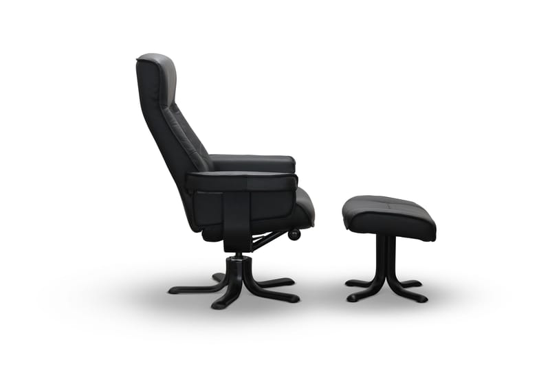 Tateo Fåtölj Läder - Svart - Möbler - Vardagsrum - Fåtöljer - Biofåtöljer & reclinerfåtöljer