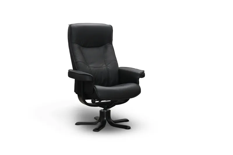 Tateo Fåtölj Läder - Svart - Möbler - Vardagsrum - Fåtöljer - Biofåtöljer & reclinerfåtöljer