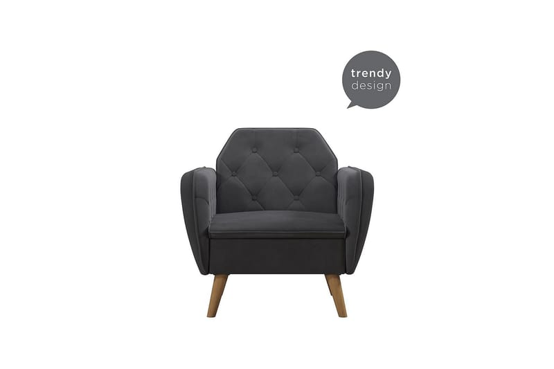 Teresa Fåtölj Grå/Sammet - Novogratz - Möbler - Vardagsrum - Fåtöljer