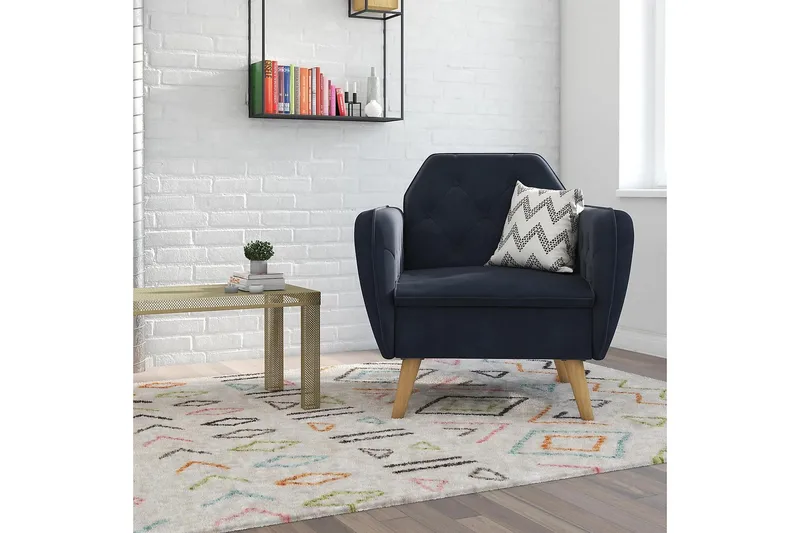 Teresa Fåtölj Sammet/Blå - Novogratz - Möbler - Vardagsrum - Fåtöljer - Sammetsfåtölj