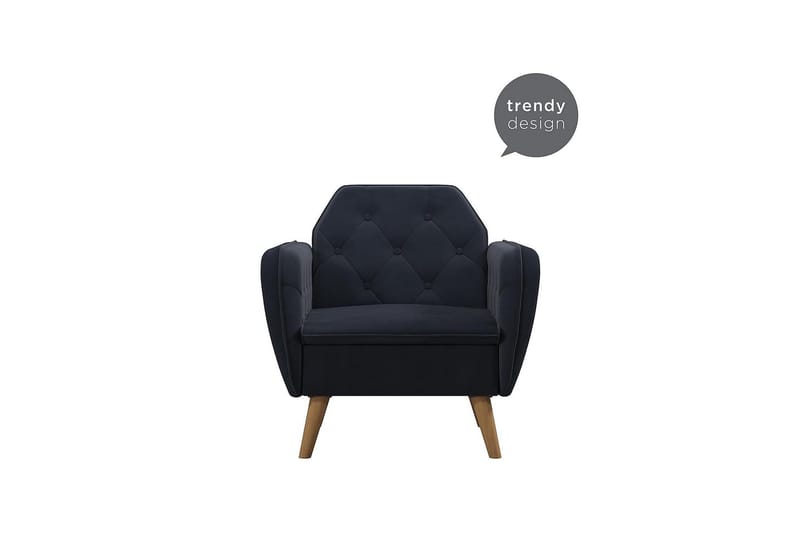 Teresa Fåtölj Sammet/Blå - Novogratz - Möbler - Vardagsrum - Fåtöljer - Sammetsfåtölj