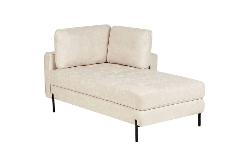 Toliman Schäslong 172 cm Vänster - Beige/Svart - Möbler - Vardagsrum - Fåtöljer - Schäslongfåtöljer & divanfåtöljer