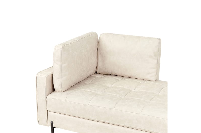 Toliman Schäslong 172 cm Vänster - Beige/Svart - Möbler - Vardagsrum - Fåtöljer - Schäslongfåtöljer & divanfåtöljer