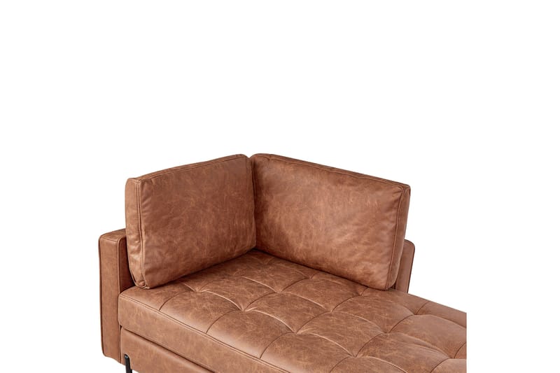 Toliman Schäslong 172 cm Vänster - Brun/Svart - Möbler - Vardagsrum - Fåtöljer - Schäslongfåtöljer & divanfåtöljer