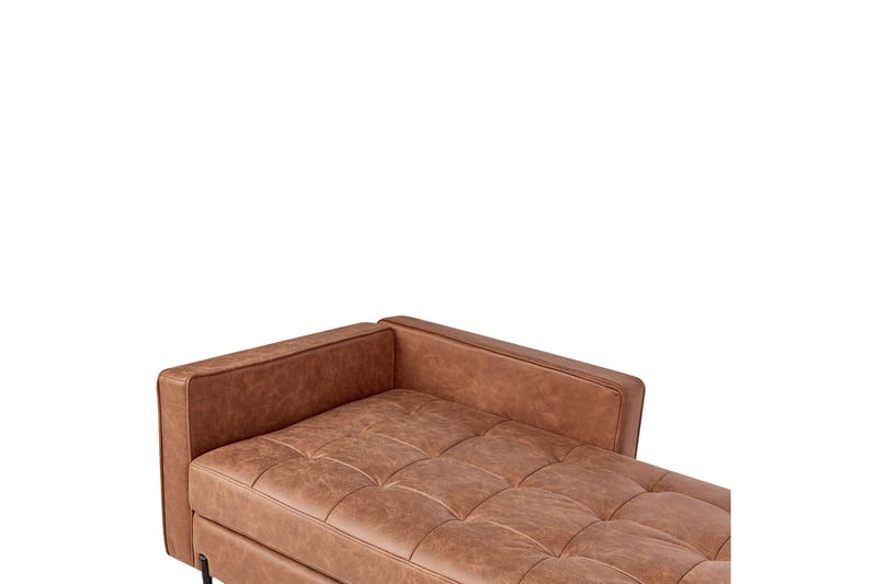 Toliman Schäslong 172 cm Vänster - Brun/Svart - Möbler - Vardagsrum - Fåtöljer - Schäslongfåtöljer & divanfåtöljer