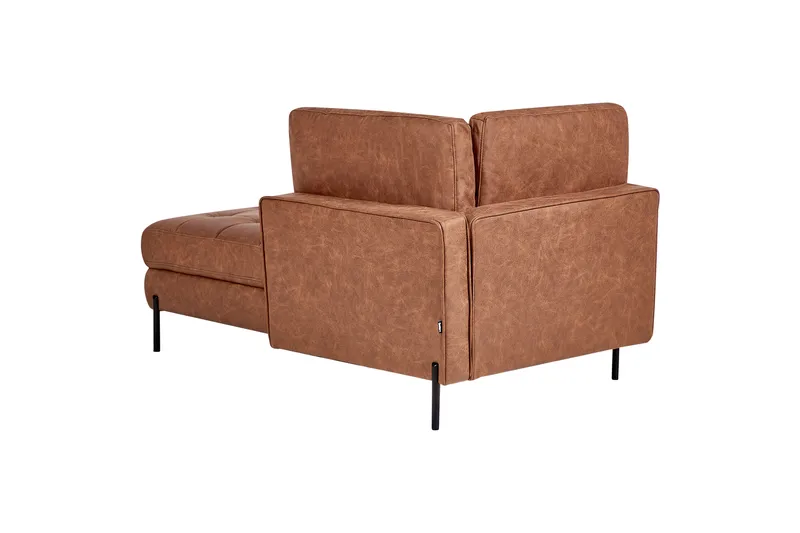 Toliman Schäslong 172 cm Vänster - Brun/Svart - Möbler - Vardagsrum - Fåtöljer - Schäslongfåtöljer & divanfåtöljer