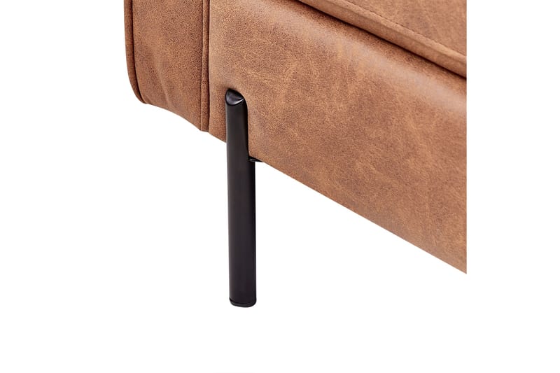 Toliman Schäslong 172 cm Vänster - Brun/Svart - Möbler - Vardagsrum - Fåtöljer - Schäslongfåtöljer & divanfåtöljer