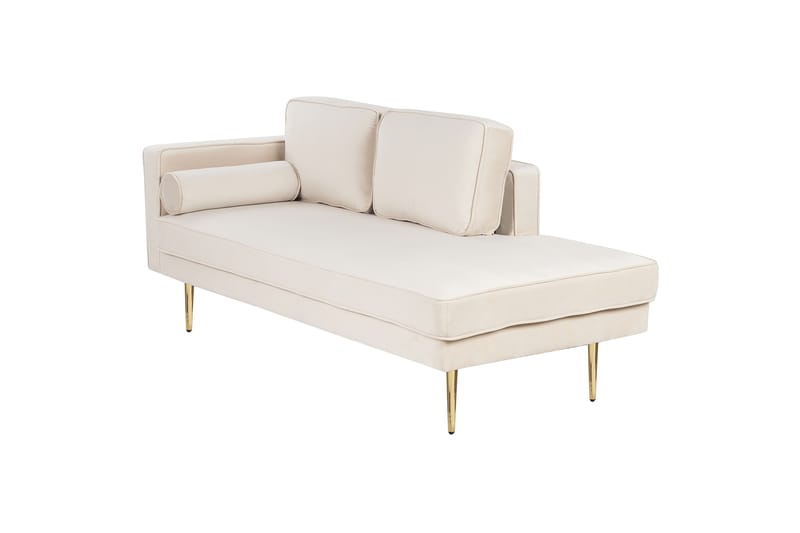 Topo Schäslong 171 cm Vänster - Beige/Guld - Möbler - Vardagsrum - Fåtöljer - Schäslongfåtöljer & divanfåtöljer