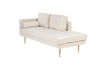 Topo Schäslong 171 cm Vänster - Beige/Guld - Möbler - Vardagsrum - Fåtöljer - Schäslongfåtöljer & divanfåtöljer
