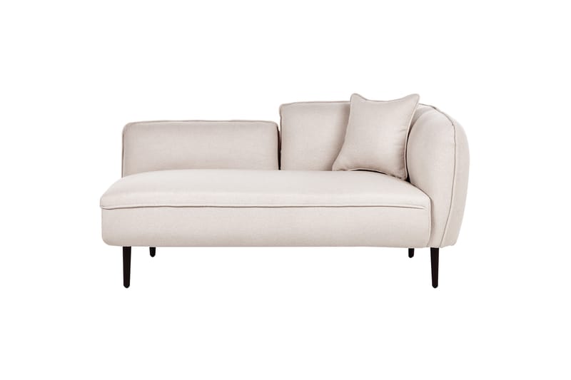 Toyoki Schäslong 138 cm Höger - Beige/Svart - Möbler - Vardagsrum - Fåtöljer - Schäslongfåtöljer & divanfåtöljer