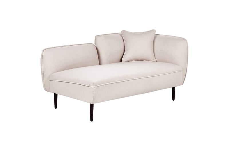 Toyoki Schäslong 138 cm Höger - Beige/Svart - Möbler - Vardagsrum - Fåtöljer - Schäslongfåtöljer & divanfåtöljer