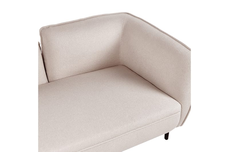 Toyoki Schäslong 138 cm Höger - Beige/Svart - Möbler - Vardagsrum - Fåtöljer - Schäslongfåtöljer & divanfåtöljer