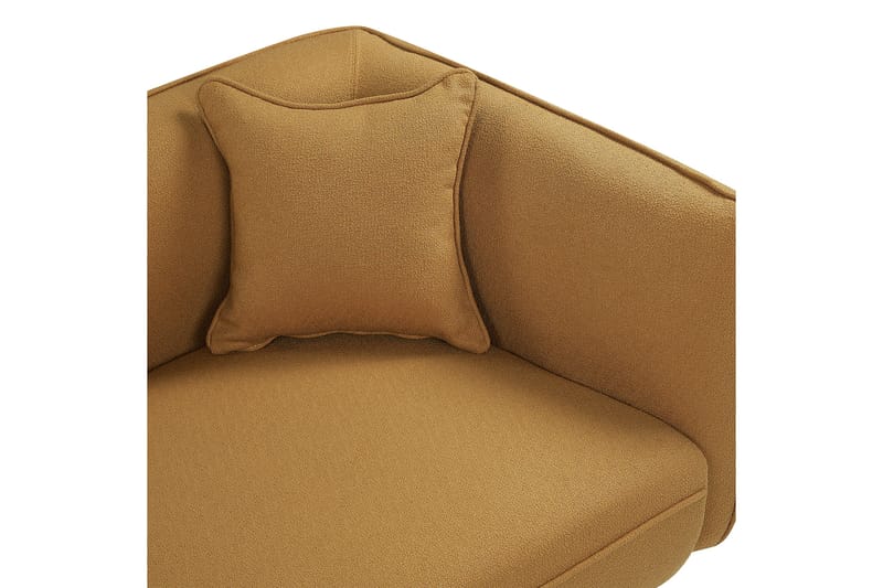 Toyoki Schäslong 138 cm Höger - Svart/Gul - Möbler - Vardagsrum - Fåtöljer - Schäslongfåtöljer & divanfåtöljer
