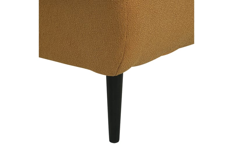 Toyoki Schäslong 138 cm Höger - Svart/Gul - Möbler - Vardagsrum - Fåtöljer - Schäslongfåtöljer & divanfåtöljer
