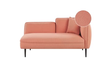 Toyoki Schäslong 138 cm Höger - Svart/Rosa - Möbler - Vardagsrum - Fåtöljer - Schäslongfåtöljer & divanfåtöljer