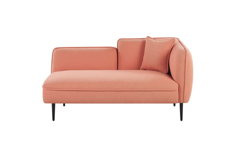 Toyoki Schäslong 138 cm Höger - Svart/Rosa - Möbler - Vardagsrum - Fåtöljer - Schäslongfåtöljer & divanfåtöljer