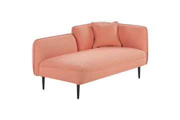 Toyoki Schäslong 138 cm Höger - Svart/Rosa - Möbler - Vardagsrum - Fåtöljer - Schäslongfåtöljer & divanfåtöljer