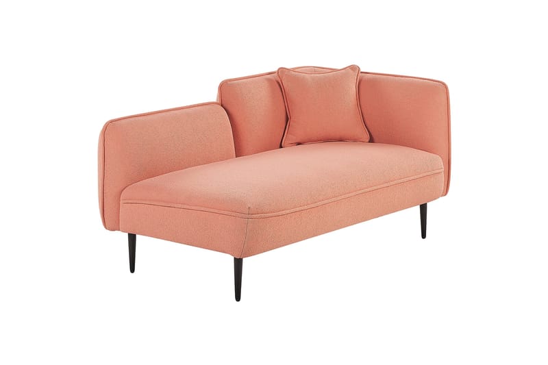 Toyoki Schäslong 138 cm Höger - Svart/Rosa - Möbler - Vardagsrum - Fåtöljer - Schäslongfåtöljer & divanfåtöljer