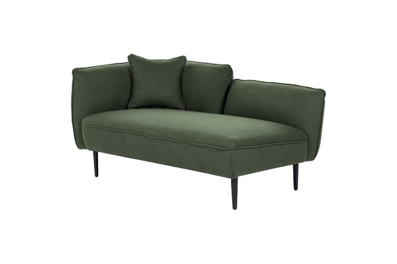 Toyoki Schäslong 138 cm Vänster - Svart/Grön - Möbler - Vardagsrum - Fåtöljer - Schäslongfåtöljer & divanfåtöljer
