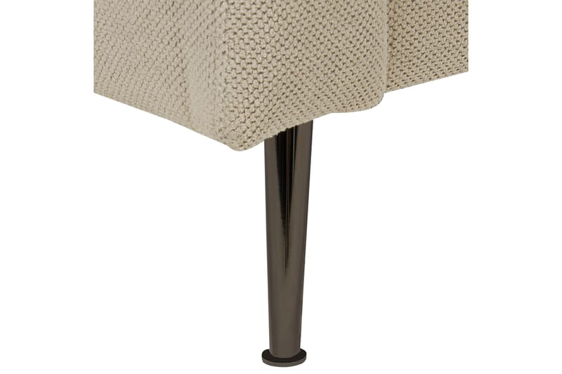 Toyoko Schäslong 156 cm Höger - Beige/Svart - Möbler - Vardagsrum - Fåtöljer - Schäslongfåtöljer & divanfåtöljer