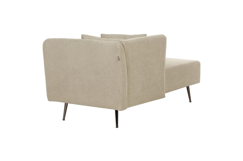 Toyoko Schäslong 156 cm Höger - Beige/Svart - Möbler - Vardagsrum - Fåtöljer - Schäslongfåtöljer & divanfåtöljer