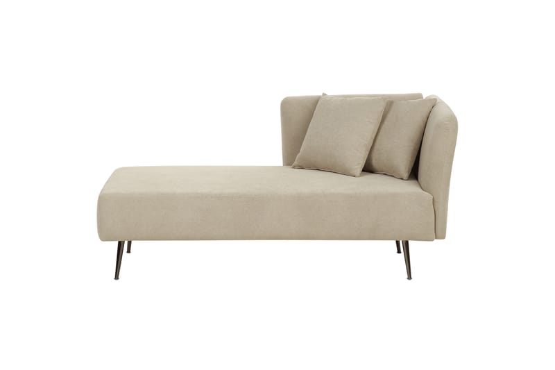Toyoko Schäslong 156 cm Höger - Beige/Svart - Möbler - Vardagsrum - Fåtöljer - Schäslongfåtöljer & divanfåtöljer