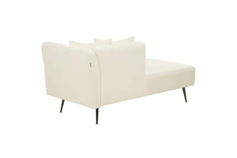 Toyoko Schäslong 156 cm Höger - Svart/Vit - Möbler - Vardagsrum - Fåtöljer - Schäslongfåtöljer & divanfåtöljer