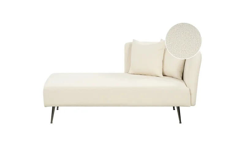 Toyoko Schäslong 156 cm Höger - Svart/Vit - Möbler - Vardagsrum - Fåtöljer - Schäslongfåtöljer & divanfåtöljer