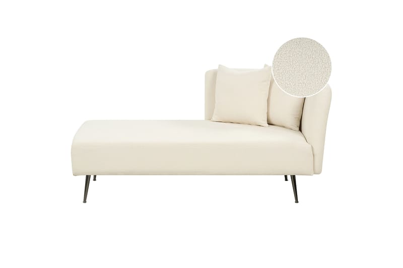 Toyoko Schäslong 156 cm Höger - Svart/Vit - Möbler - Vardagsrum - Fåtöljer - Schäslongfåtöljer & divanfåtöljer