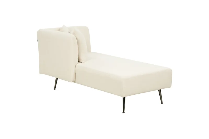 Toyoko Schäslong 156 cm Höger - Svart/Vit - Möbler - Vardagsrum - Fåtöljer - Schäslongfåtöljer & divanfåtöljer