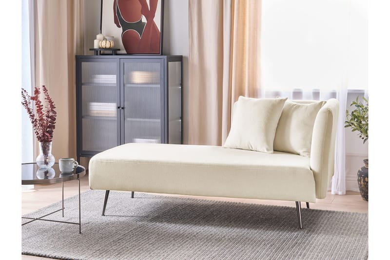 Toyoko Schäslong 156 cm Höger - Svart/Vit - Möbler - Vardagsrum - Fåtöljer - Schäslongfåtöljer & divanfåtöljer