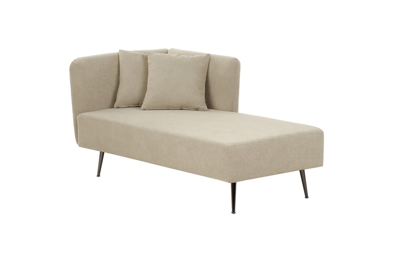 Toyoko Schäslong 156 cm Vänster - Beige/Svart - Möbler - Vardagsrum - Fåtöljer - Schäslongfåtöljer & divanfåtöljer