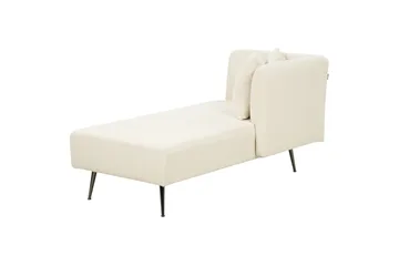 Toyoko Schäslong 156 cm Vänster - Svart/Vit - Möbler - Vardagsrum - Fåtöljer - Schäslongfåtöljer & divanfåtöljer