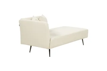 Toyoko Schäslong 156 cm Vänster - Svart/Vit - Möbler - Vardagsrum - Fåtöljer - Schäslongfåtöljer & divanfåtöljer