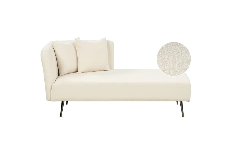 Toyoko Schäslong 156 cm Vänster - Svart/Vit - Möbler - Vardagsrum - Fåtöljer - Schäslongfåtöljer & divanfåtöljer