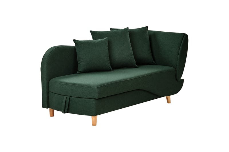 Trehan Schäslong 157 cm Höger - Grön - Möbler - Vardagsrum - Fåtöljer - Schäslongfåtöljer & divanfåtöljer