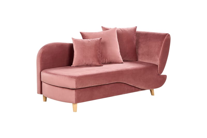 Trehan Schäslong 157 cm Höger - Rosa - Möbler - Vardagsrum - Fåtöljer - Schäslongfåtöljer & divanfåtöljer