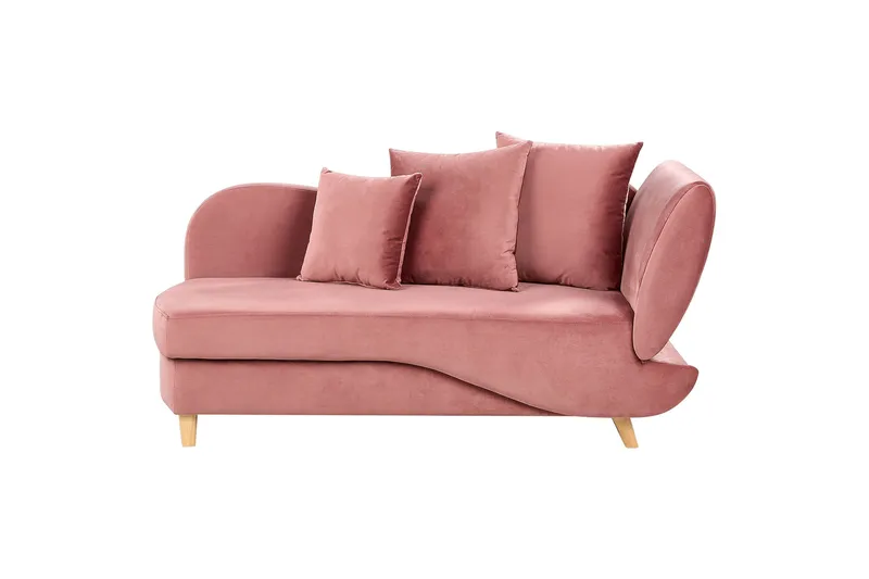 Trehan Schäslong 157 cm Höger - Rosa - Möbler - Vardagsrum - Fåtöljer - Schäslongfåtöljer & divanfåtöljer
