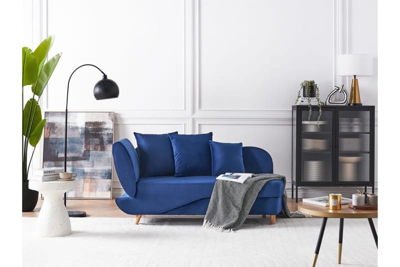 Trehan Schäslong 157 cm Vänster - Blå - Möbler - Vardagsrum - Fåtöljer - Schäslongfåtöljer & divanfåtöljer