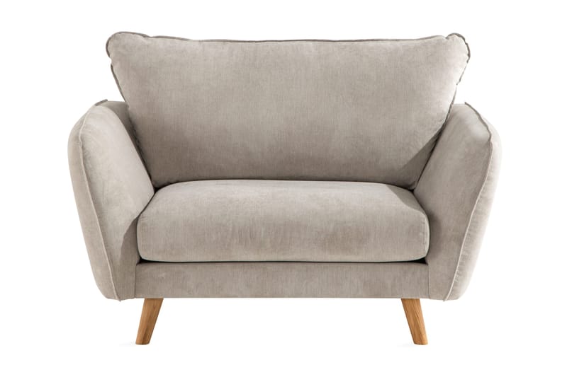 Trend Lyx Fåtölj - Beige/Ek - Möbler - Vardagsrum - Fåtöljer