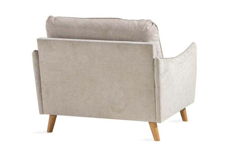 Trend Lyx Fåtölj - Beige/Ek - Möbler - Vardagsrum - Fåtöljer