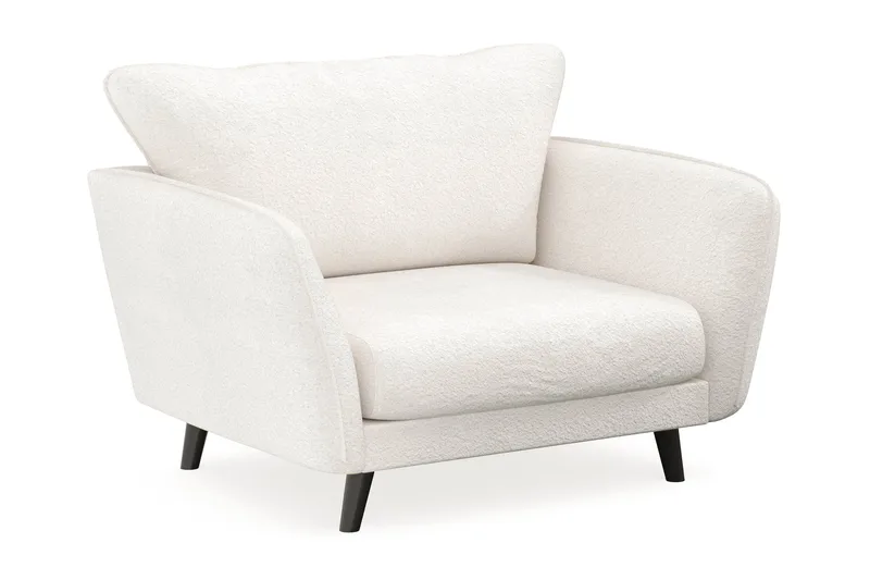 Trend Lyx Fåtölj - Vit|Bouclé - Möbler - Vardagsrum - Fåtöljer